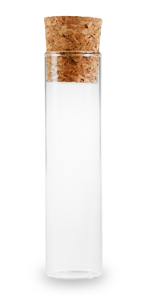 GLASS VIAL WITH CORK FOR STORING SPICES 1 PCS.