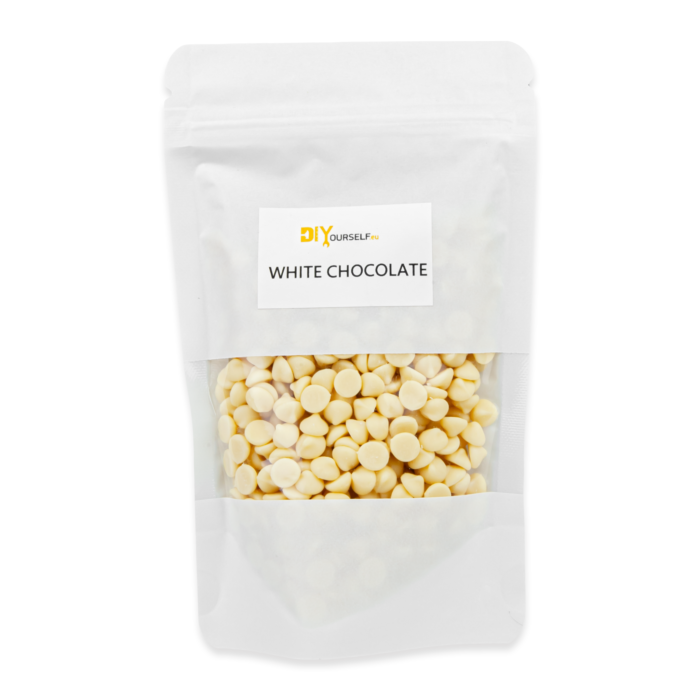 WHITE CHOCOLATE DROPS 150 G