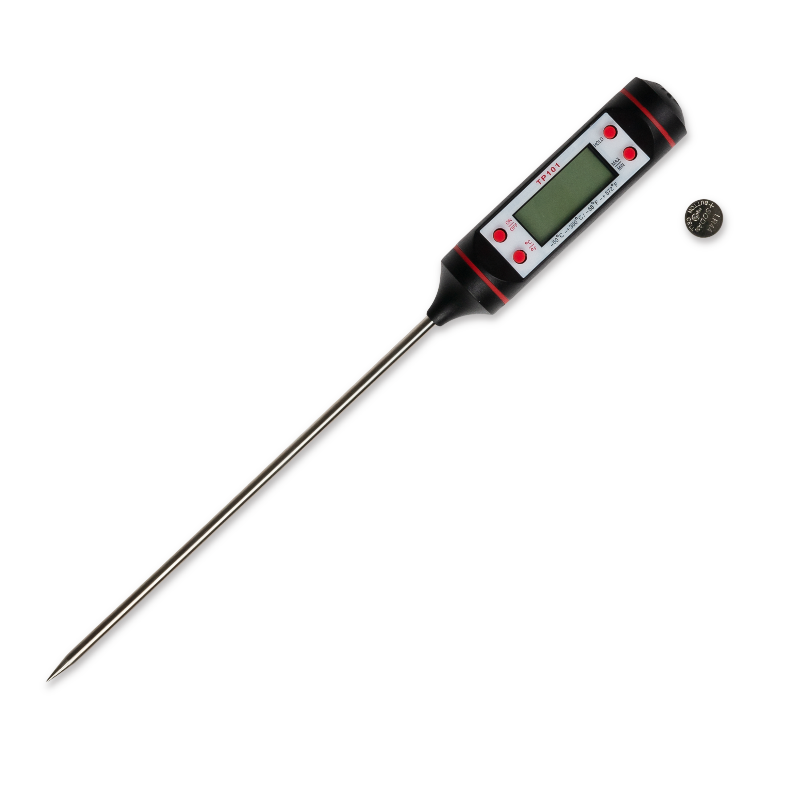 ELECTRONIC PIN THERMOMETER WITH LCD DISPLAY